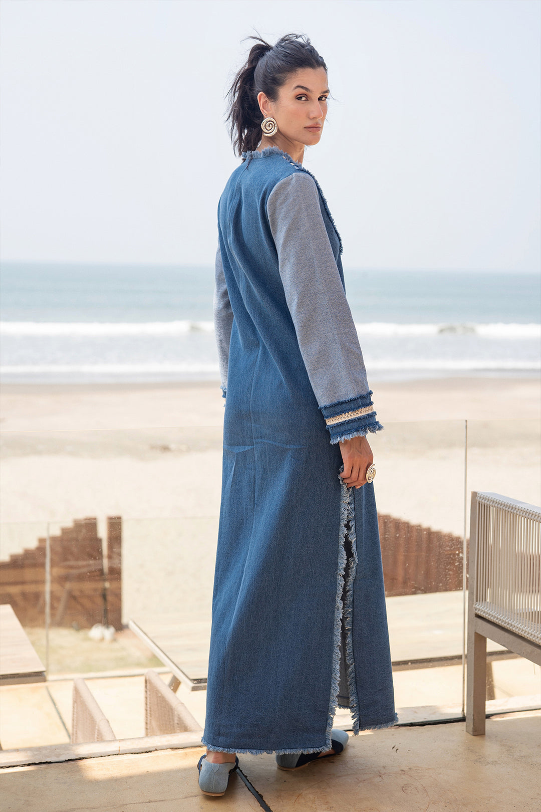 denim kaftan