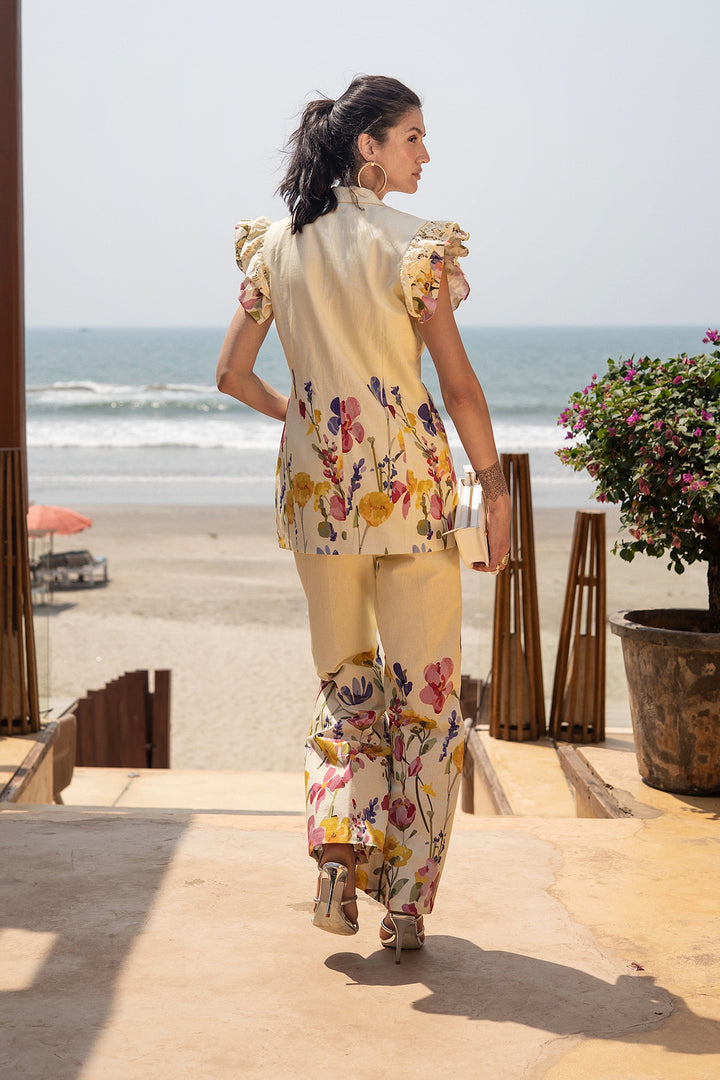 floral pant set