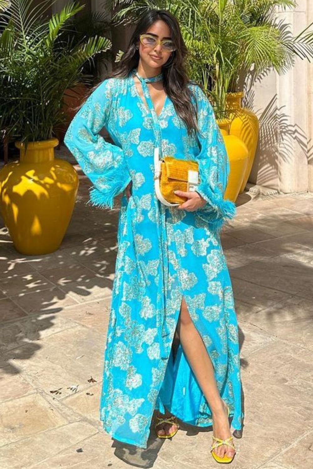 Turquoise hot sale kaftan dress